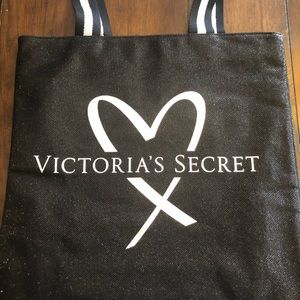 VS Glitter tote x 2 Black and Gold